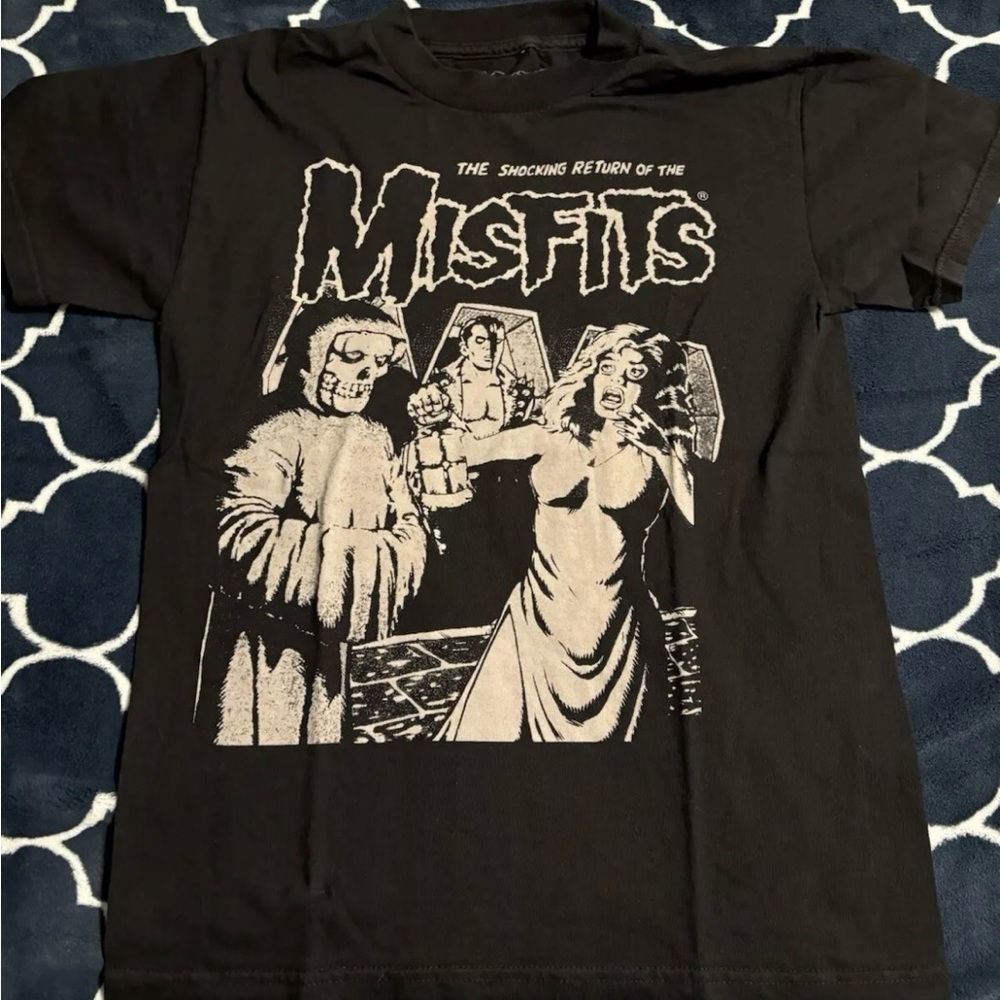The MISFITS Shocking Return PUNK CORPSE REAPER Tee Shirt